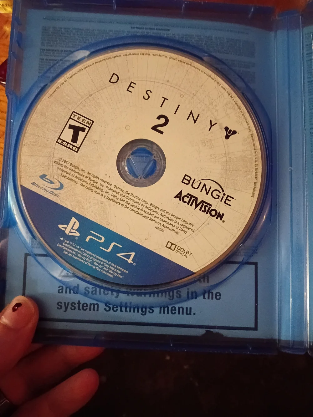 Sony PS4 Destiny 2 - Blue Case